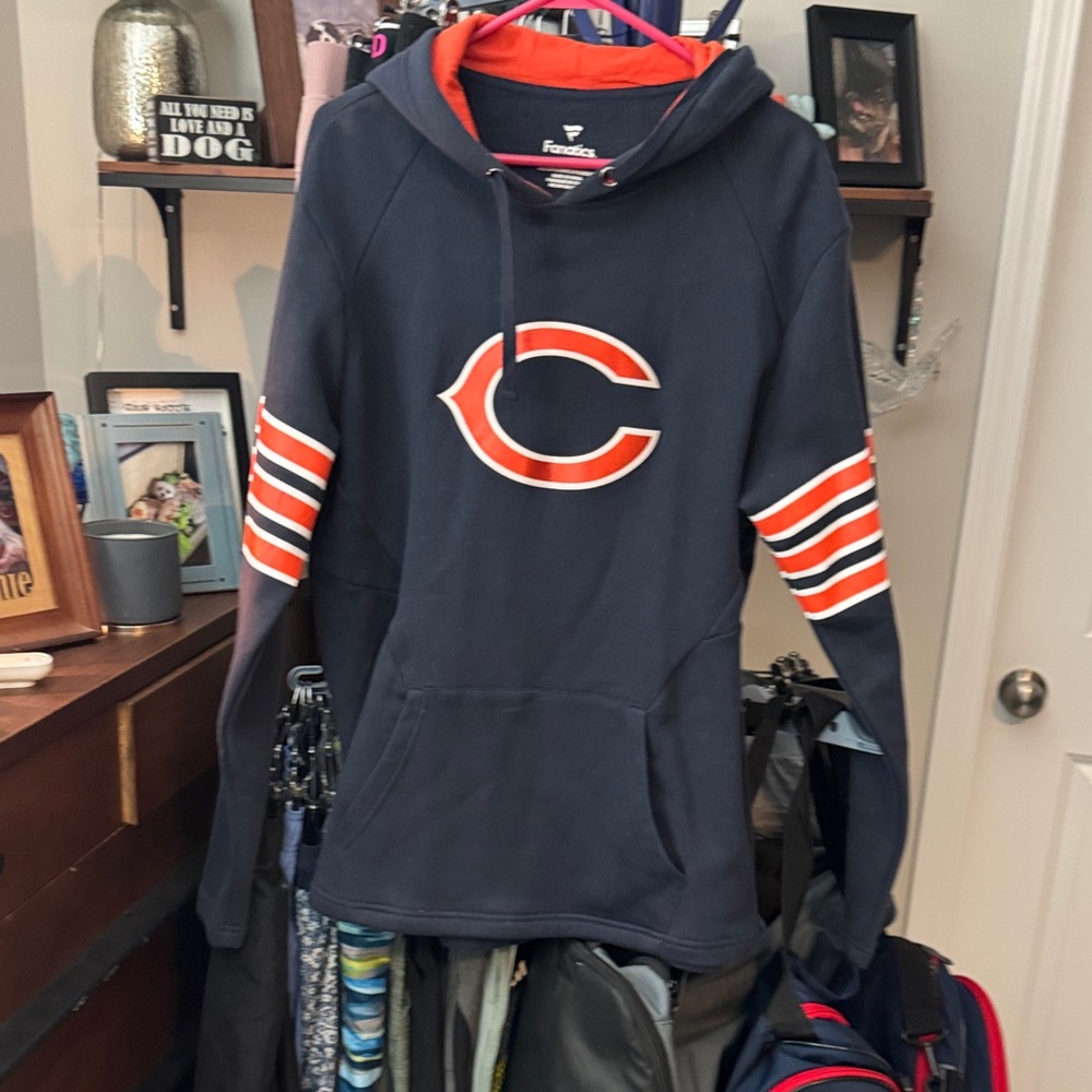 Fanatics Men's Chicago Bears Navy Pullover Hoodie